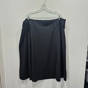 Avenue Women's‎ Black Kneelength Skirt Size 26/28